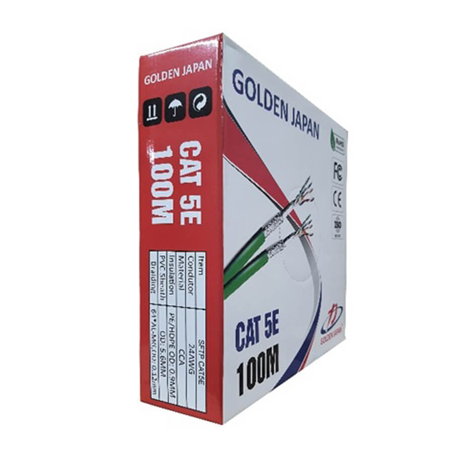 Cáp mạng Golden Japan SFTP CAT.5E (100m/cuộn)